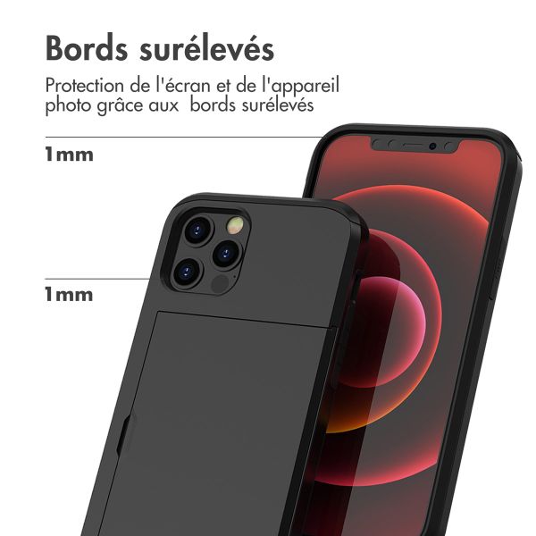imoshion Coque arrière avec porte-cartes Apple iPhone 12 Pro Max - Noir