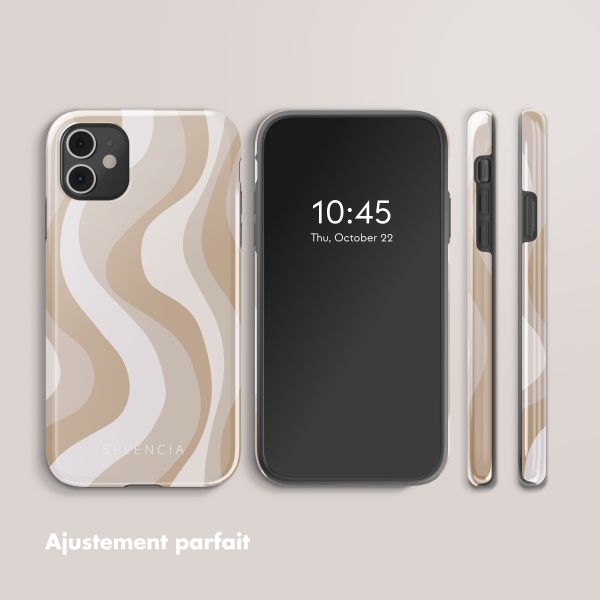 Selencia Coque arrière Vivid Apple iPhone 11 - Desert Waves Beige