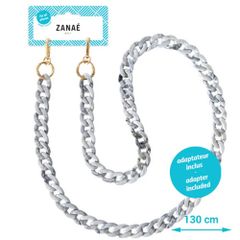 Zanae ﻿Cordon de téléphone universel chaînette - Turtle Grey