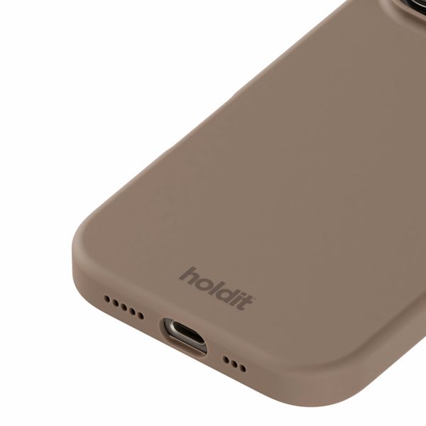Holdit Coque Silicone Apple iPhone 16 Pro - Mocha Brown