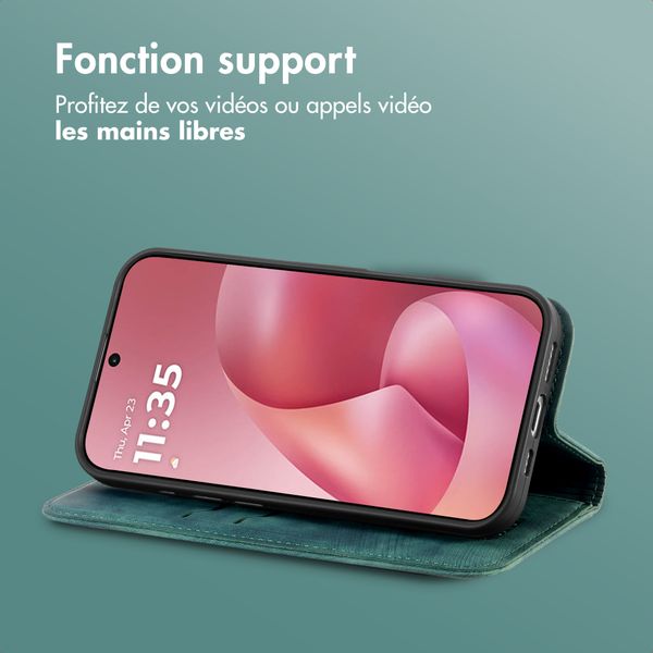 imoshion Étui de téléphone portefeuille Slim Motorola Moto G57 Power - Vert