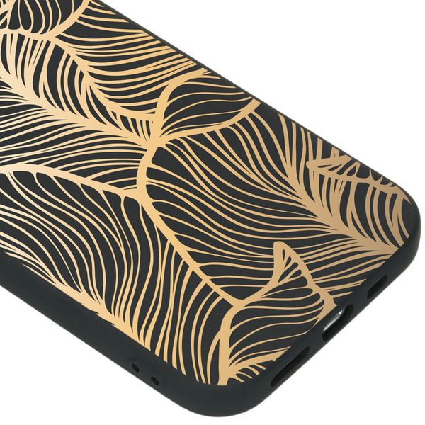 imoshion Coque Design Apple iPhone 12 (Pro) - Golden Leaves
