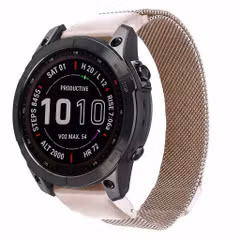 imoshion Bracelet QuickFit® Milanais  - Connexion Garmin 20 mm - Taille L/XL - Starlight