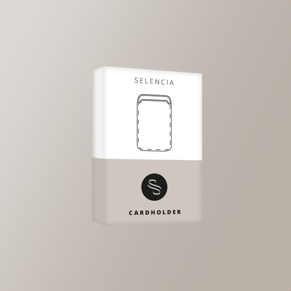 Selencia Porte-cartes Croco avec MagSafe - Choco Brown