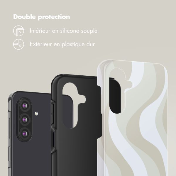 Selencia Coque arrière Vivid Samsung Galaxy A26 - Desert Waves Beige
