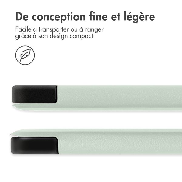 imoshion Coque tablette Trifold Samsung Galaxy Tab A9 Plus - Vert clair