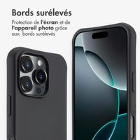 imoshion Coque arrière Color avec cordon amovible et MagSafe Apple iPhone 16 Pro - Noir
