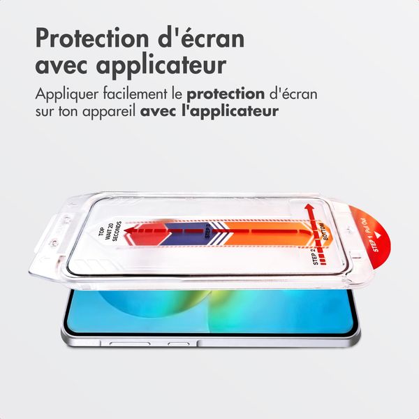 Accezz Protecteur d'écran en verre trempé + Applicateur Samsung Galaxy A37 (5G)