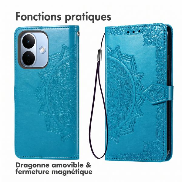 imoshion Etui de télephone Mandala Xiaomi Redmi Note 17 Pro - Turquoise