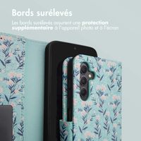 imoshion Étui de télephone portefeuille Design Samsung Galaxy A34 (5G) - Blue Flowers