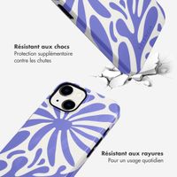 Selencia Coque arrière Vivid Apple iPhone 14 - Modern Bloom Sapphire Blue