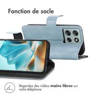 imoshion Étui de télephone portefeuille de luxe Motorola Moto G56 - Bleu clair