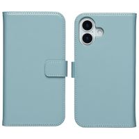 Selencia Étui portefeuille en cuir véritable Apple iPhone 17 - Air Blue