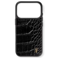 iDeal of Sweden Coque MagSafe en cuir végétalien Apple iPhone 18 Pro Max / 17 Pro Max - Black Croco