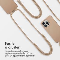 imoshion Coque arrière Color avec cordon amovible et MagSafe Apple iPhone 14 Pro Max - Nude