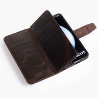 Wachikopa Étui de télephone portefeuille Multi Wallet Samsung Galaxy S23 FE - Dark Brown