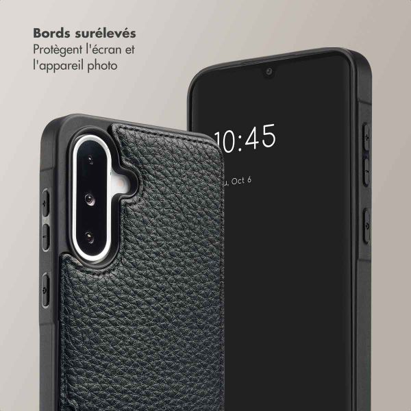 Selencia Coque de télephone Nova avec cordon et porte-cartes Samsung Galaxy A36 / A56 - Noir