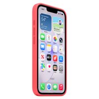 Apple Coque en silicone avec MagSafe Apple iPhone 17e - Bright Guava