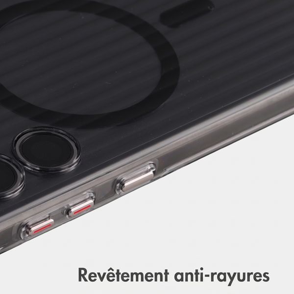 Accezz Coque arrière Lite avec MagSafe | Fluted | Samsung Galaxy S24 Ultra - Noir