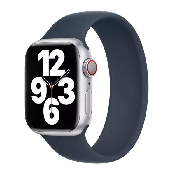 Apple 4 Pack Apple Bracelet Boucle unique en Silicone Apple Watch | 44/45/46/49 mm - Taille 8 - White / Canary Yellow / Storm Blue / Pistachio