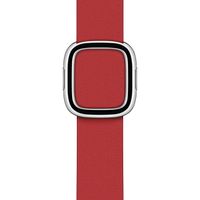 Apple Bracelet Leather Band Modern Buckle Apple Watch | 38/40/41/42 mm - Taille L - Scarlet Red