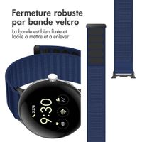imoshion Bracelet en nylon Google Pixel Watch / Watch 2 / Watch 3 / Watch 4 (41 mm) - Bleu foncé