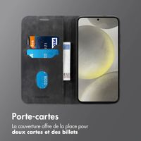 imoshion Étui de téléphone portefeuille Slim Samsung Galaxy S25 / S24 - Noir