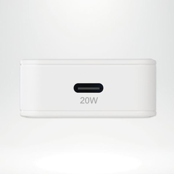 Accezz Chargeur GaN Ultra Slim - USB-C - 20 W - Blanc