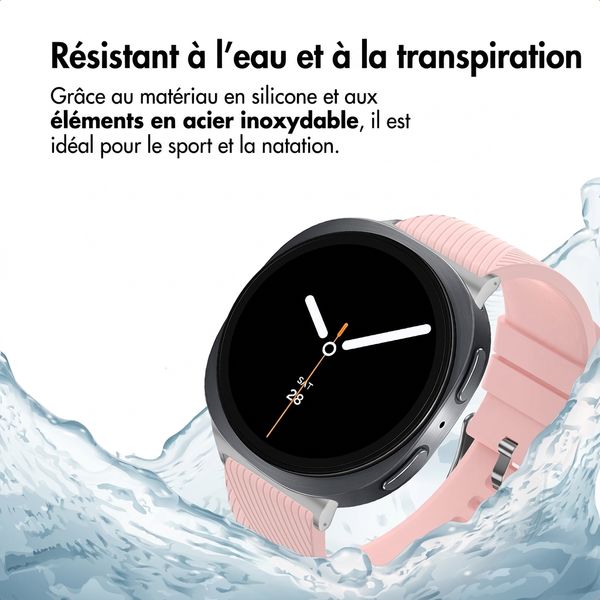 imoshion Bracelet en silicone flexible Samsung Galaxy Watch 9 (40/44mm) / Watch 8 (40/44mm) / Classic (46mm) - Rose