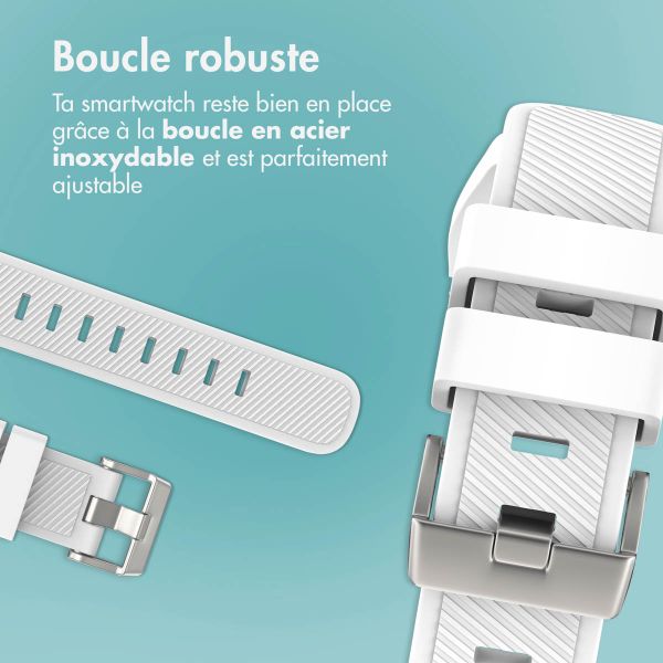 imoshion Bracelet en silicone flexible  - Connexion universelle 20 mm - Blanc