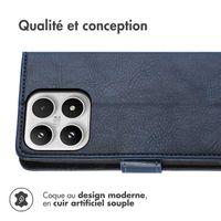 imoshion Étui de télephone portefeuille de luxe Xiaomi 17 - Bleu foncé