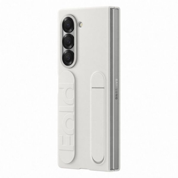 Samsung Original Coque en silicone avec support et dragonne Samsung Galaxy Z Fold 6 - White