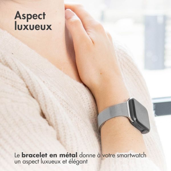 imoshion Bracelet pliant Milanese Apple Watch | 38/40/41/42 mm - Argent