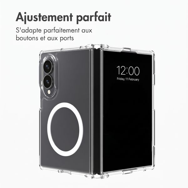 Accezz Coque arrière Xtreme Impact avec MagSafe Samsung Galaxy Z Fold 8 - Transparent