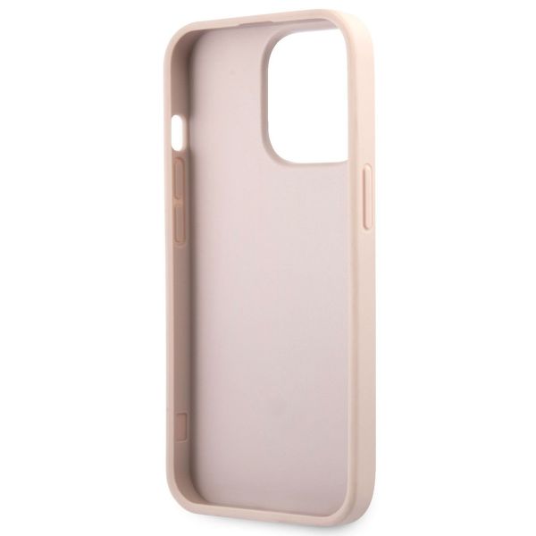 Guess Coque 4G Metal Logo Backcover Apple iPhone 13 - Rose & Or
