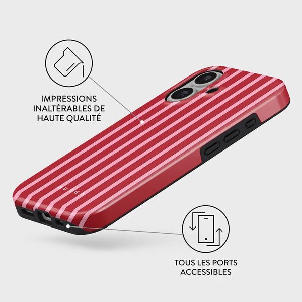 Burga Coque Tough MagSafe Apple iPhone 16 - Strawberry Jam