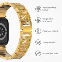 Selencia Bracelet à maillons scintillants Apple Watch | 38/40/41/42 mm - Doré