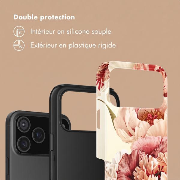 Selencia Coque arrière Vivid Apple iPhone 18 Pro Max / 17 Pro Max - Vintage Peony