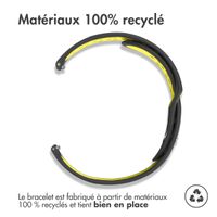 imoshion Bracelet sport en silicone  - Connexion universelle 18 mm - Black & Yellow