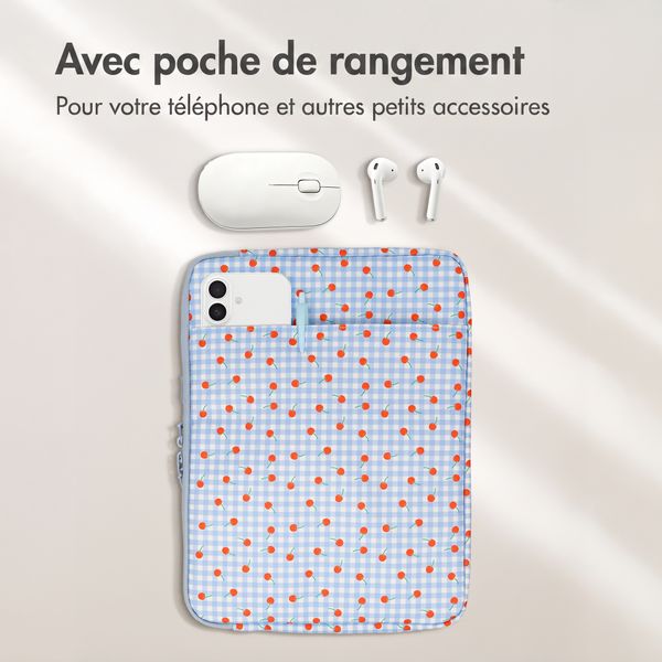 imoshion Pochette ordinateur Design 15-16 pouces - Cherry Check