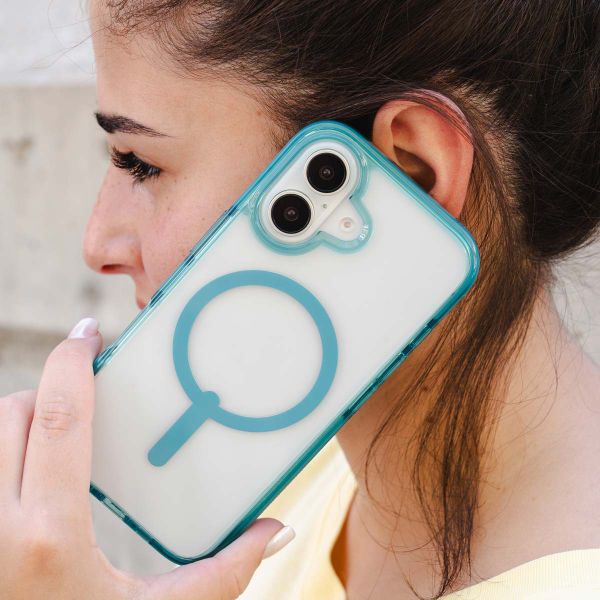 ZAGG Coque Santa Cruz Snap avec MagSafe Apple iPhone 16 - Clear / Blue