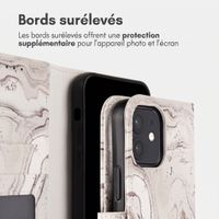 imoshion Étui de télephone portefeuille Design Apple iPhone 12 (Pro) - Sandy Marble
