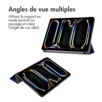 imoshion Coque tablette Trifold Apple iPad Pro 13 (2025) M5 / (2024) M4 - Bleu foncé
