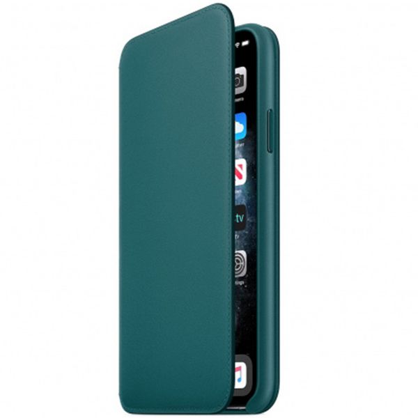 Apple Étui de télephone portefeuille Leather Folio Apple iPhone 11 Pro Max - Peacock
