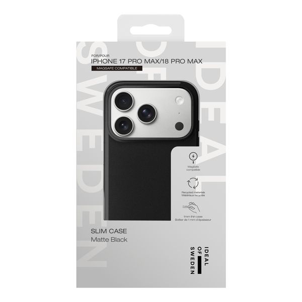iDeal of Sweden Coque MagSafe fine Apple iPhone 18 Pro Max / 17 Pro Max - Matte Black