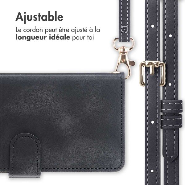 imoshion Etui de télephone portefeuille avec cordon Samsung Galaxy A26 - Noir