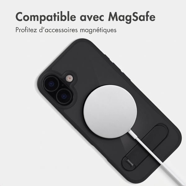 Accezz Coque arrière Hold avec MagSafe Apple iPhone 16 - Black