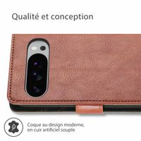 imoshion Étui de télephone portefeuille de luxe Google Pixel 10 / 10 Pro - Marron