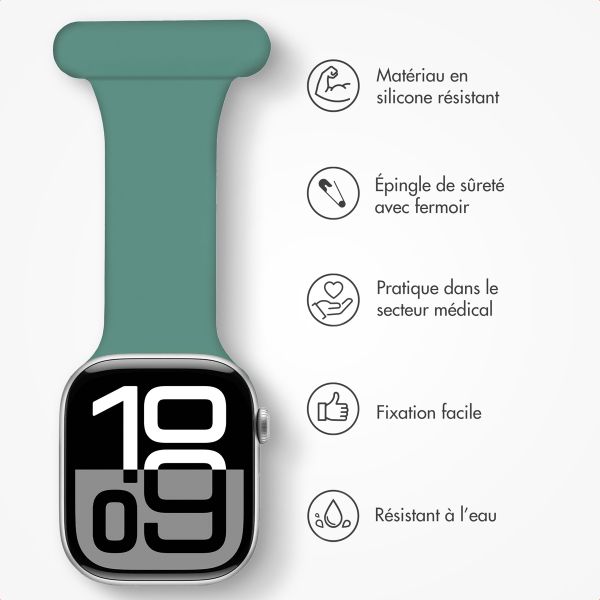 imoshion Bracelet infirmier en silicone Apple Watch | 38/40/41/42 mm - Vert