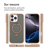 Accezz Coque Ring Stand avec MagSafe Apple iPhone 16 Pro Max - Marron